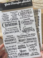 Christmas Blessing UV DTF Transfer Stickers