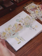 Vintage Yellow Rose Floral Washi & PET Tape