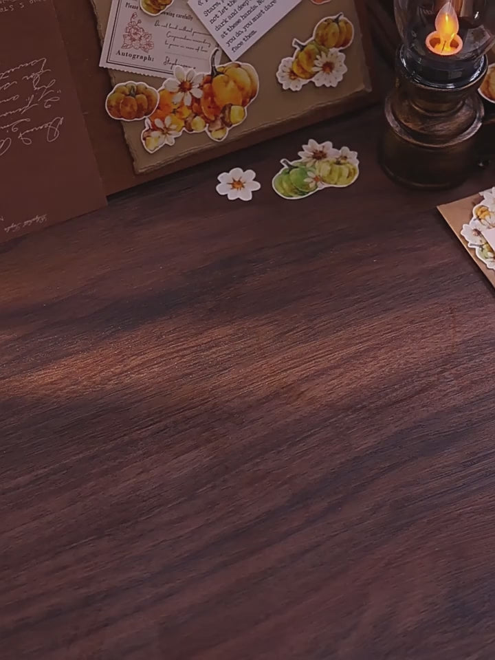 Vintage Pumpkin Washi Tape | Die-Cut Journaling Tape