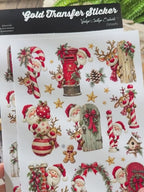 Cute Christmas Peekaboo UV DTF Transfer Stickers