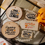 Pumpkin Spice Quote UV DTF Transfer Stickers