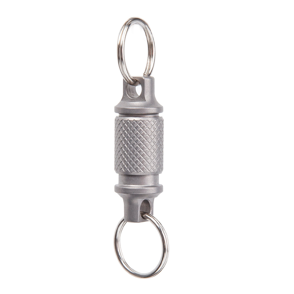 Quick Release Rotatable Mini Titanium Keychain