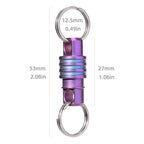 Quick-Release Titanium Keychain Connectors