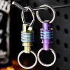 Quick-Release Titanium Keychain Connectors
