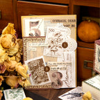 Autocollants de timbres vintage de plantes de construction rétro pour carnet de voyage