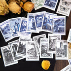 Autocollants de timbres vintage de plantes de construction rétro pour carnet de voyage