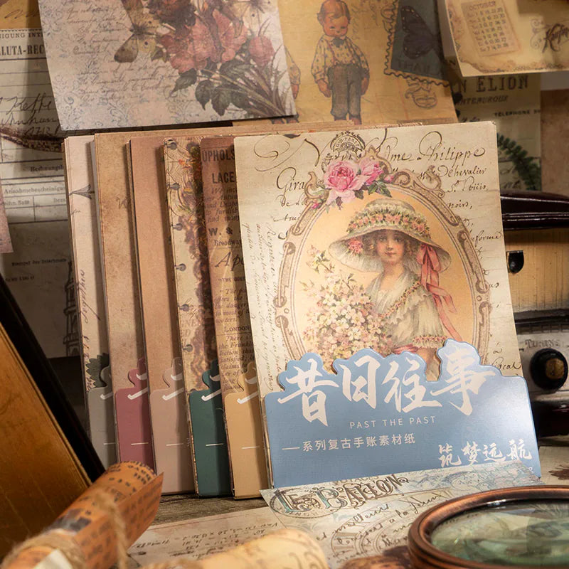 Retro Scrapbooking Paper Set