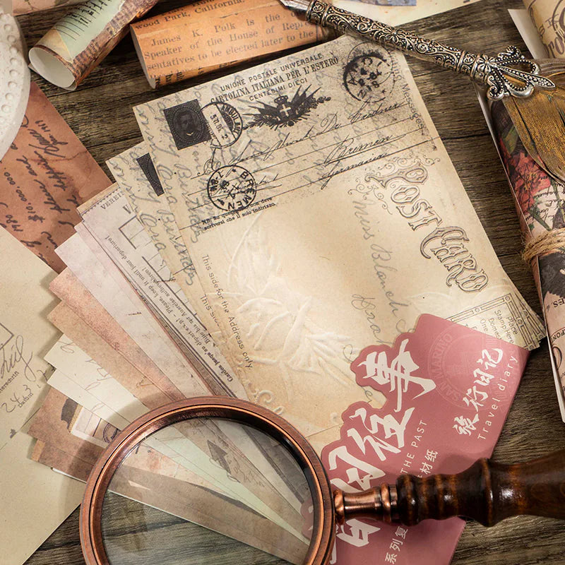Retro Scrapbooking Paper Set