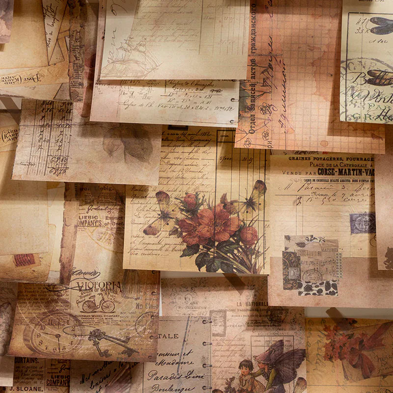 Retro Scrapbooking Paper Set