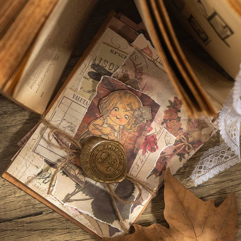 Retro Scrapbooking Paper Set