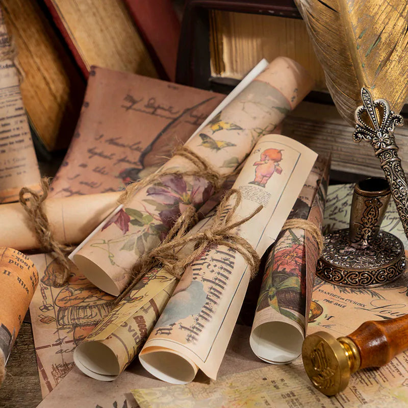 Retro Scrapbooking Paper Set