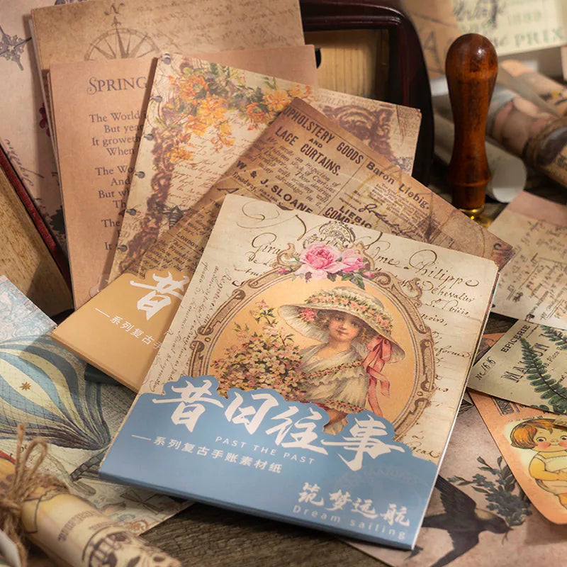 Retro Scrapbooking Paper Set