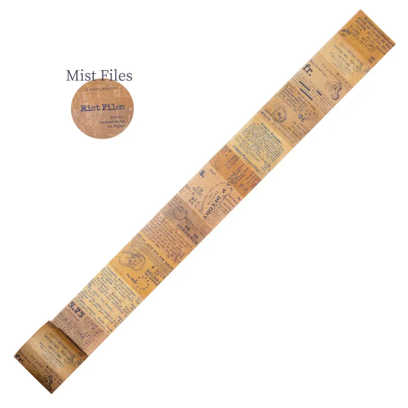 Ruban adhésif décoratif rétro à motifs Washi Tape