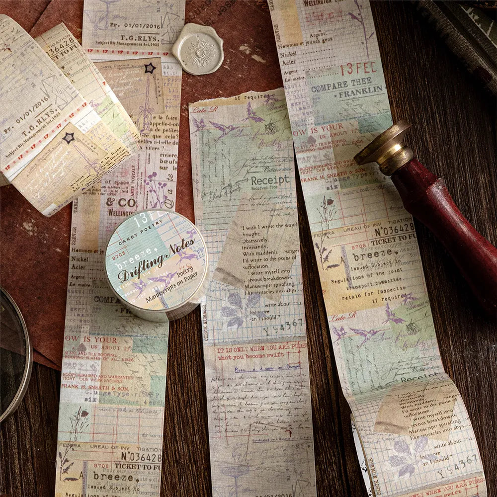 Retro Words Washi Tape