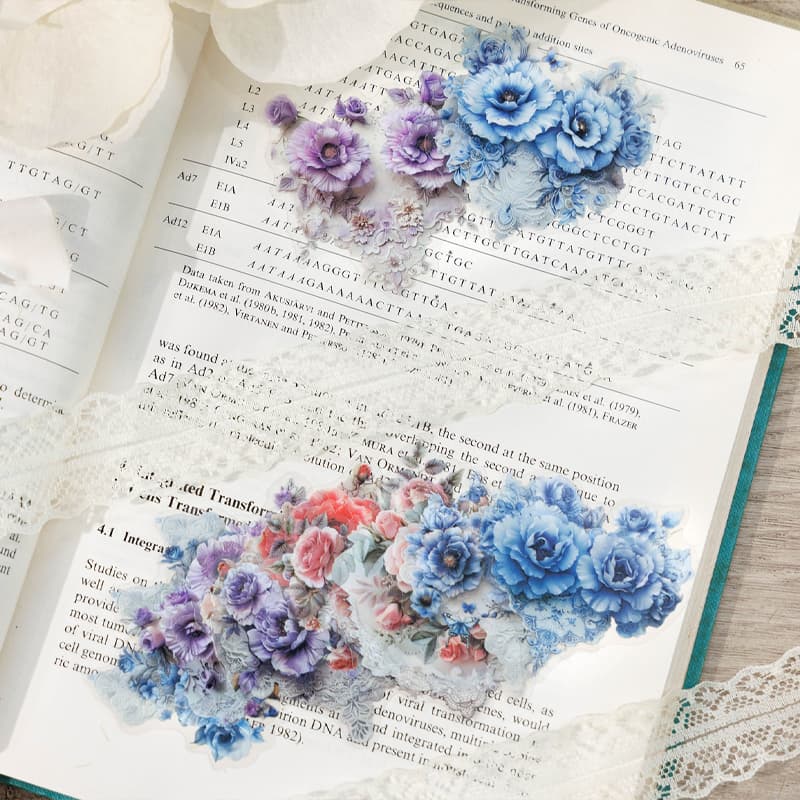 Rococo Aesthetic Flower Scrapbooking Stickers