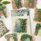 Autocollants PET de fleurs de jardin romantiques