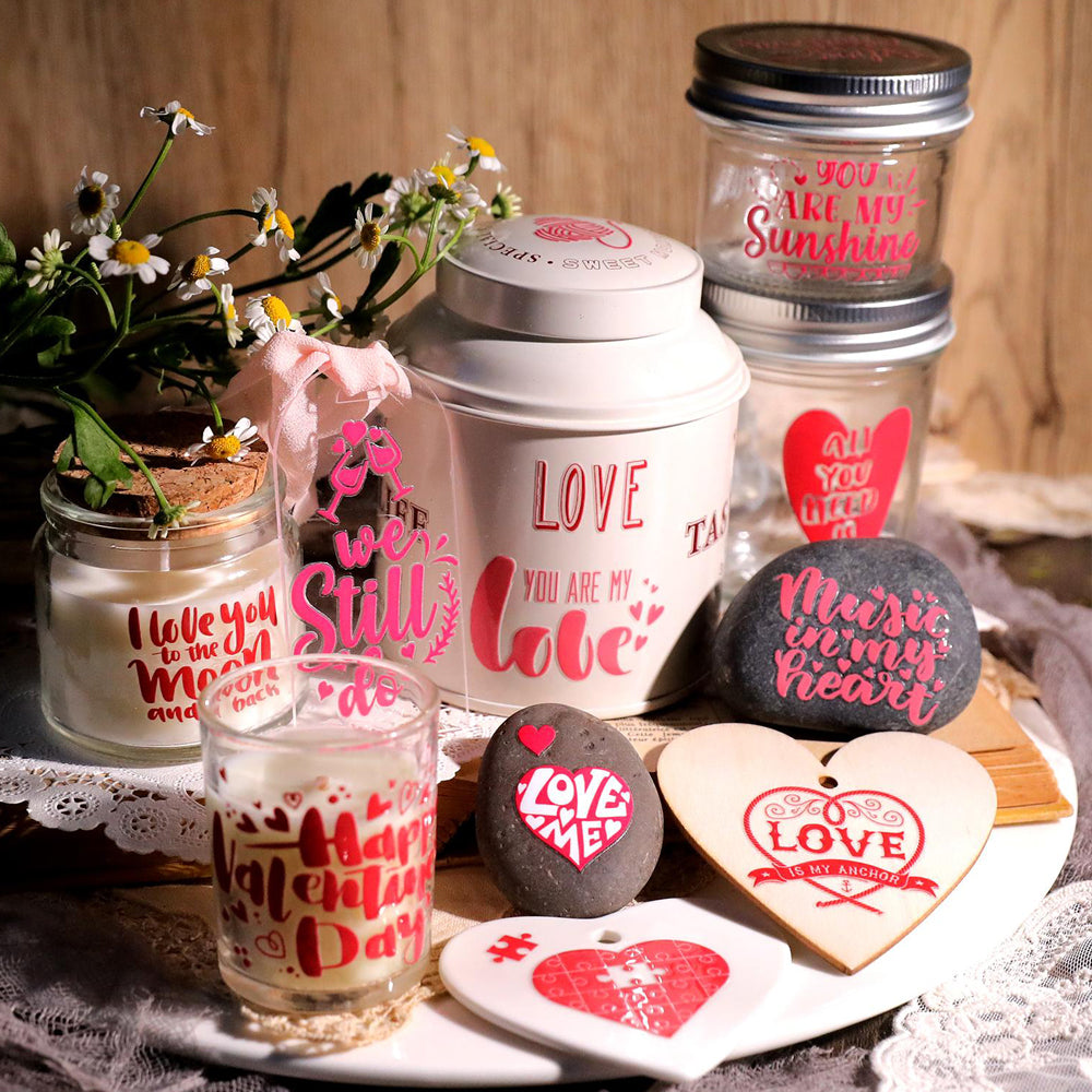 Romantische Liebesaufkleber | Transferaufkleber für DIY-Geschenke