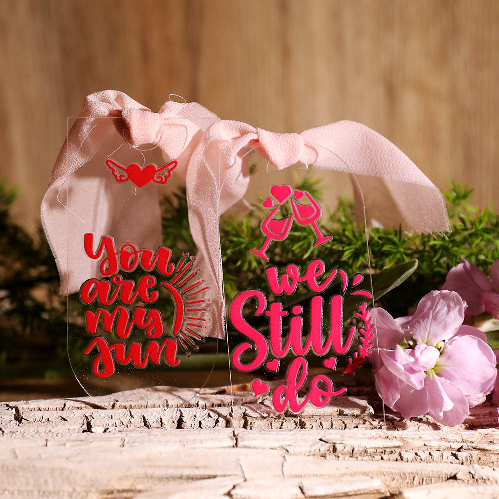 Romantische Liebesaufkleber | Transferaufkleber für DIY-Geschenke