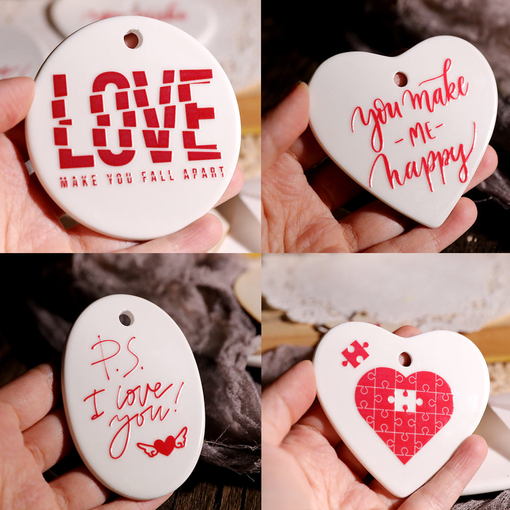 Romantische Liebesaufkleber | Transferaufkleber für DIY-Geschenke