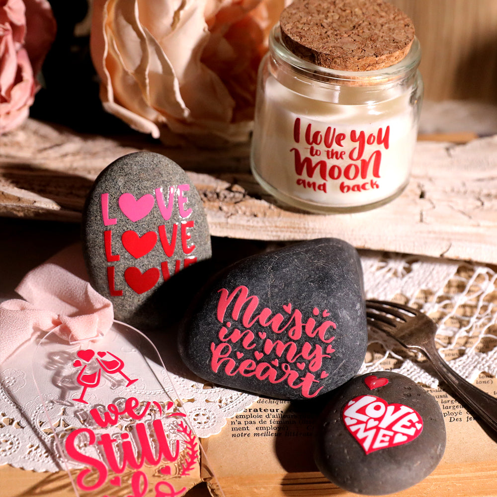 Romantische Liebesaufkleber | Transferaufkleber für DIY-Geschenke