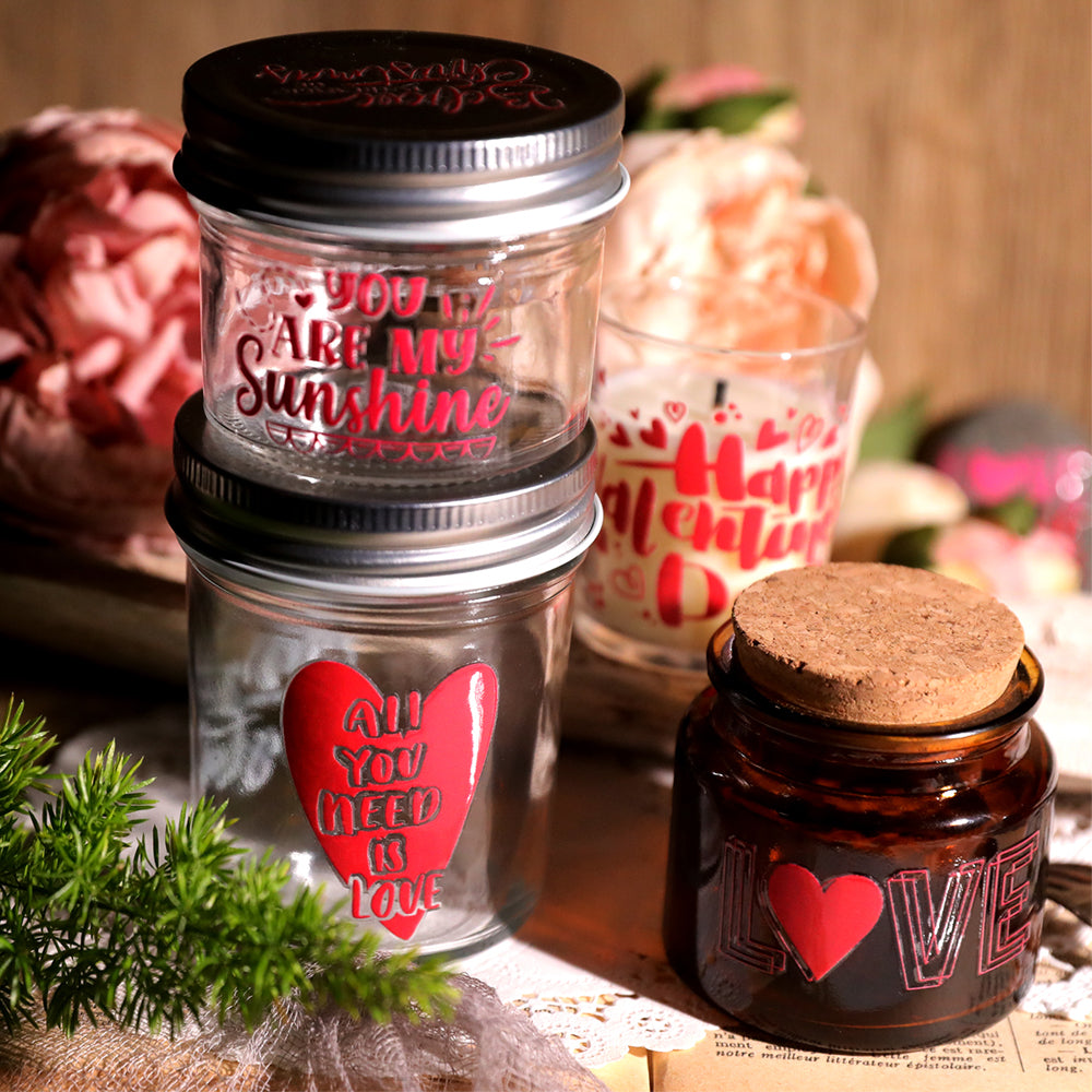 Romantische Liebesaufkleber | Transferaufkleber für DIY-Geschenke