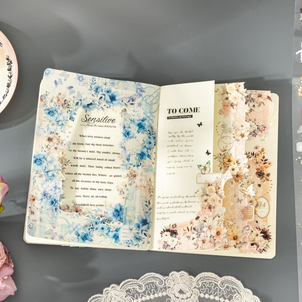 Romantic Ribbon Lace Flower PET Tape