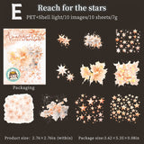 Romantic Starlight Scrapbooking Stickers