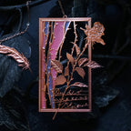 Romantisches Lesezeichen aus Metall in Rosé – Literarisches Geschenk für Buchliebhaber und Jubiläen