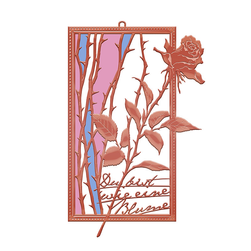 Romantic Rose Metal Bookmark – Literary Gift for Book Lovers & Anniversaries