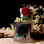 Autocollants décoratifs de roses à transfert par frottement