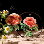 Autocollants décoratifs de roses à transfert par frottement
