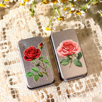 Autocollants décoratifs de roses à transfert par frottement
