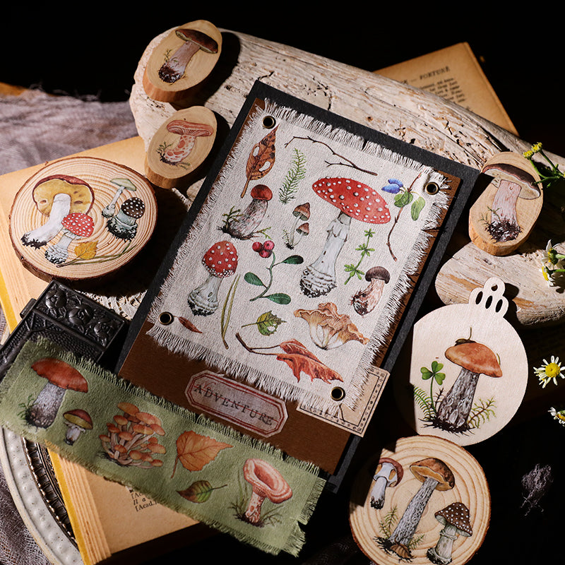 Autocollants à transférer – Esthétique champignon