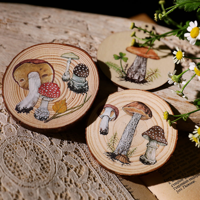 Autocollants à transférer – Esthétique champignon