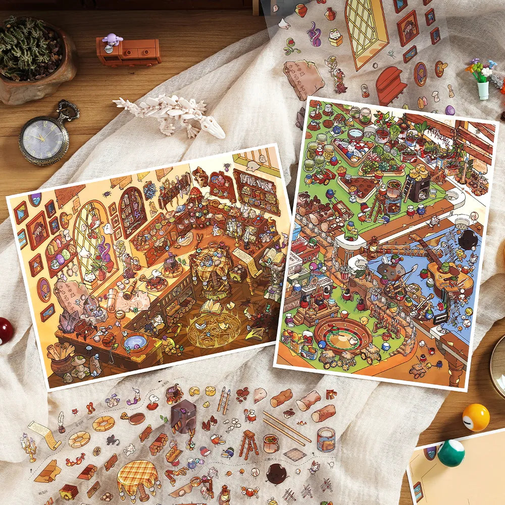 Autocollants grand format – Archéologues et mondes post-apocalyptiques