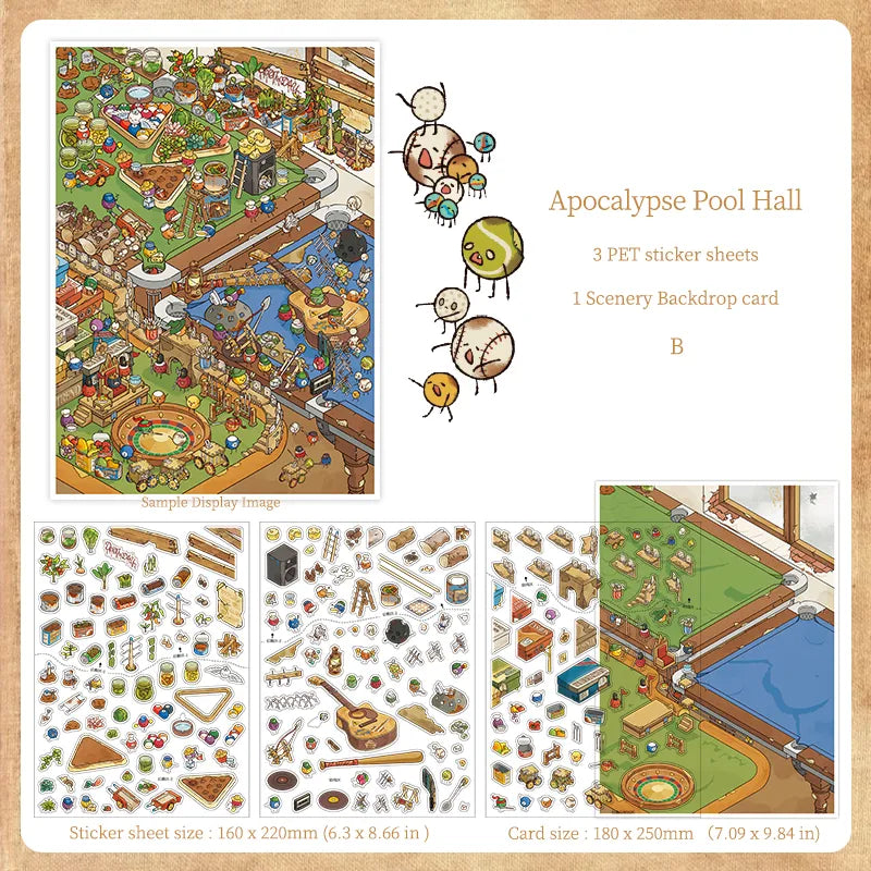 Autocollants grand format – Archéologues et mondes post-apocalyptiques