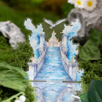 Autocollant PET à thème échelle de pierre aquarelle pour scrapbooking