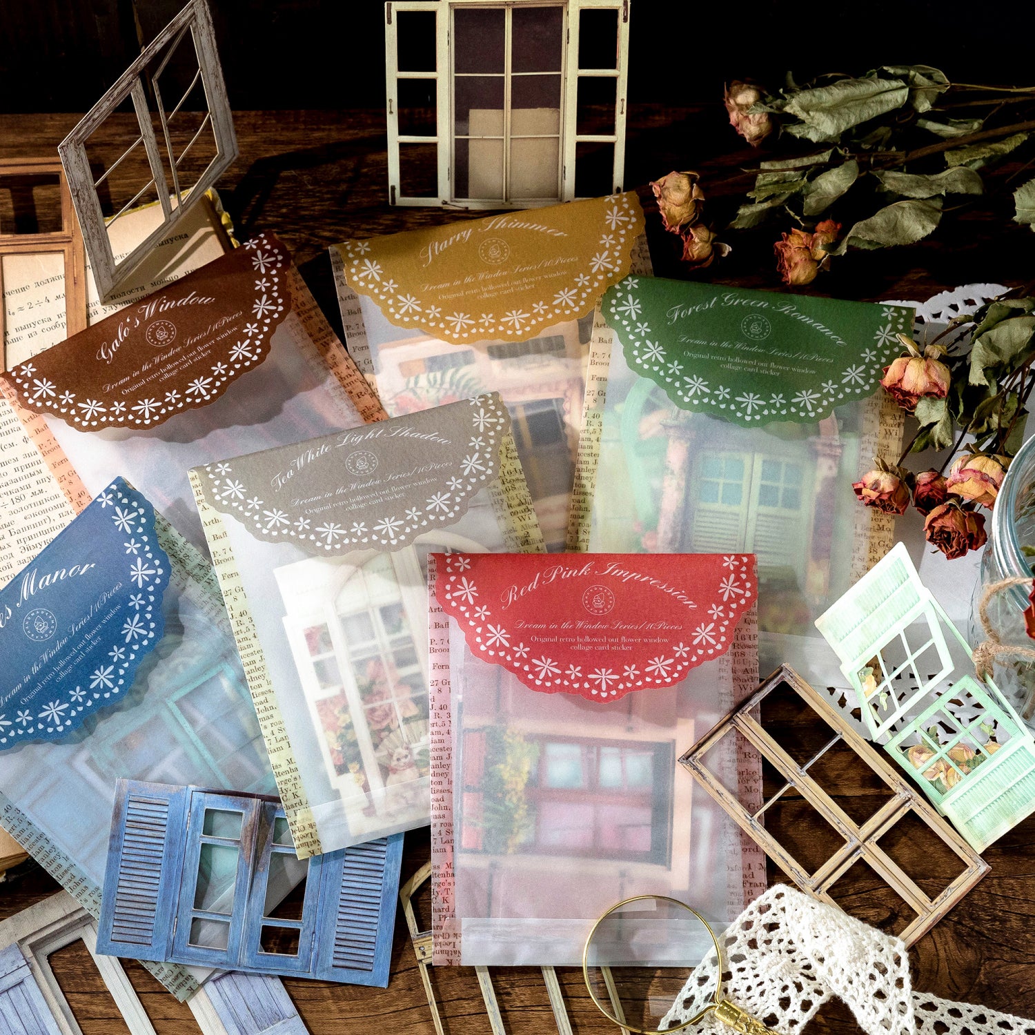Sticker fenêtre Scrapbooking