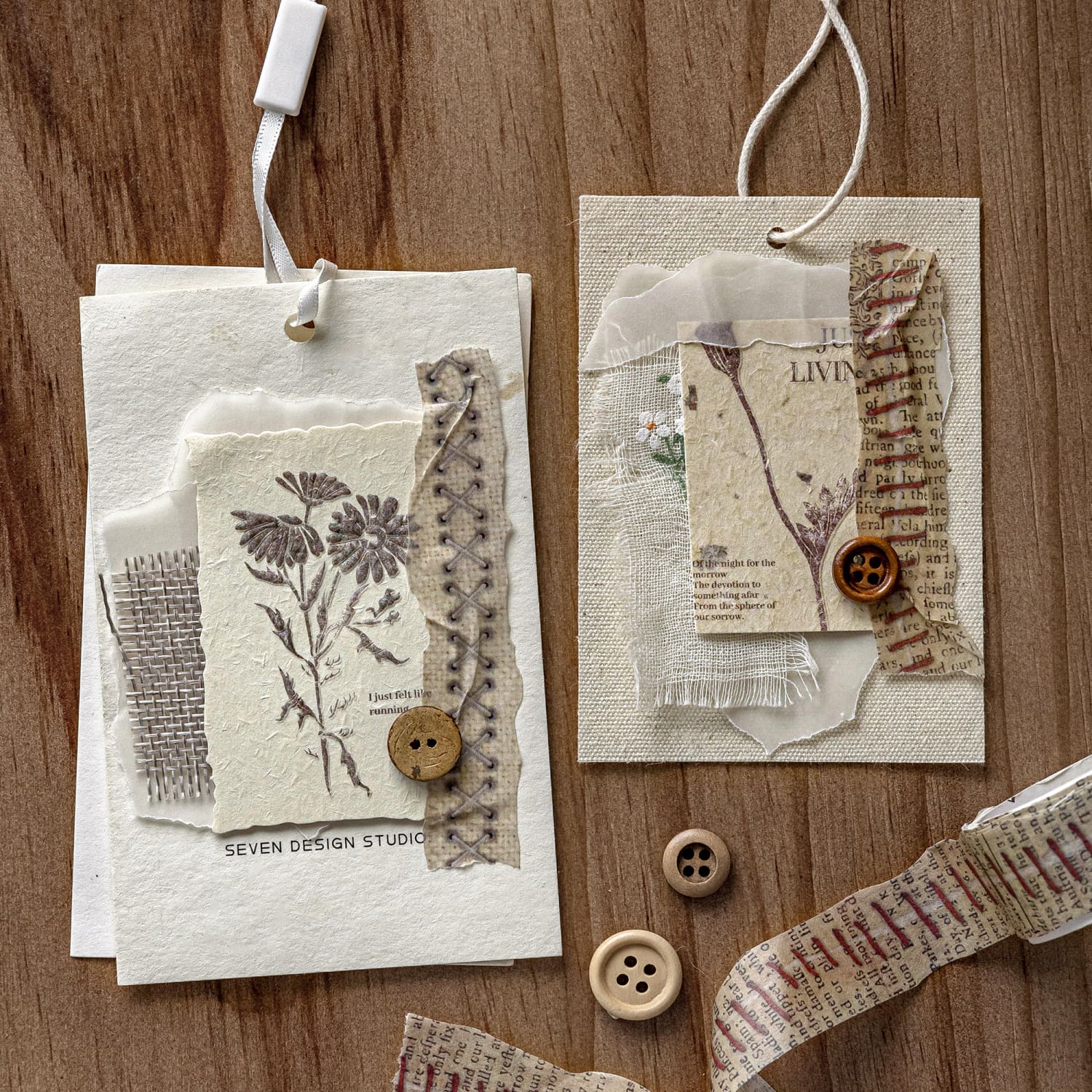 Sewing Theme Torn Washi Tape