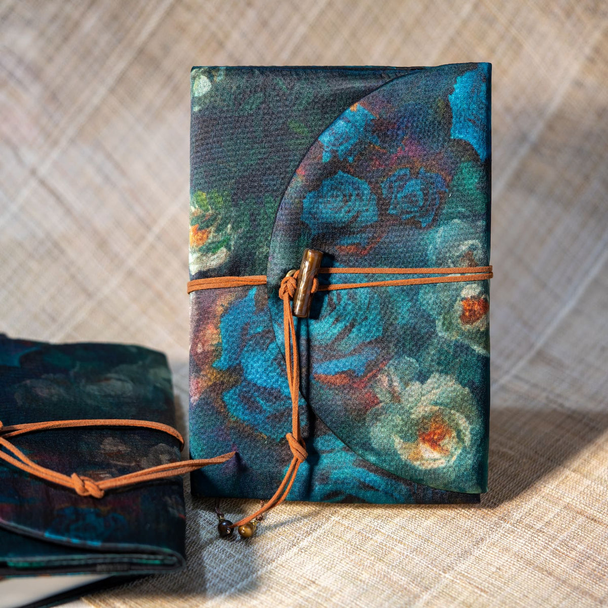Silk Rose Notebook – Refillable Binder Journal & Hobonichi Cover