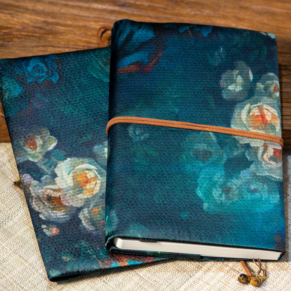 Carnet Silk Rose – Carnet rechargeable et couverture Hobonichi