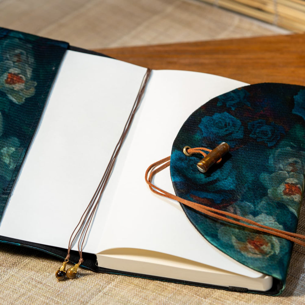 Carnet Silk Rose – Carnet rechargeable et couverture Hobonichi