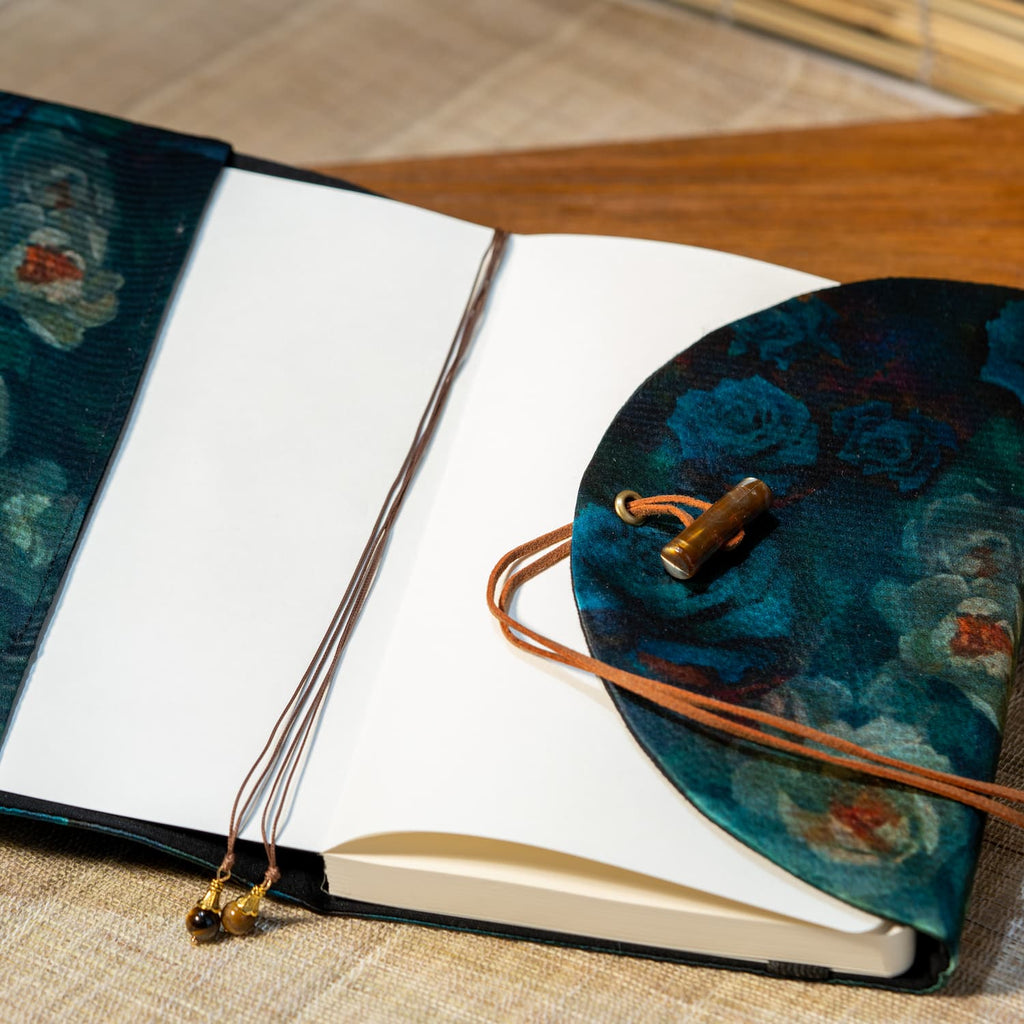 Carnet Silk Rose – Carnet rechargeable et couverture Hobonichi