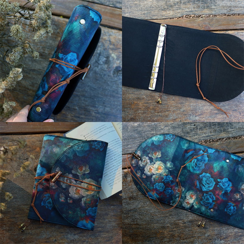 Carnet Silk Rose – Carnet rechargeable et couverture Hobonichi