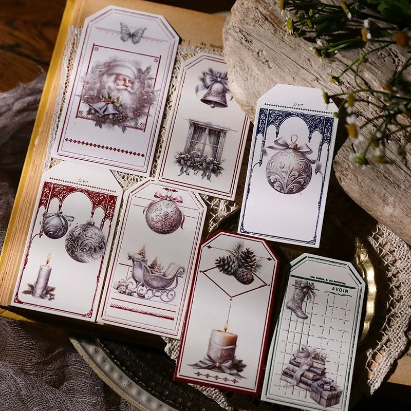 Silver Christmas Rub-On Transfer Stickers