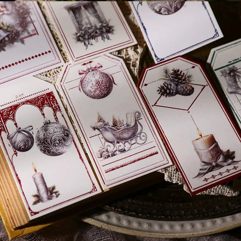Silver Christmas Rub-On Transfer Stickers