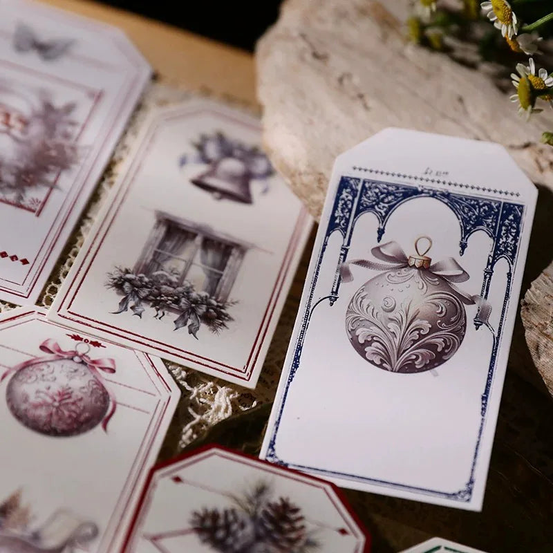Silver Christmas Rub-On Transfer Stickers