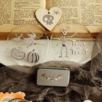 Silver Foil Halloween Transfer Stickers