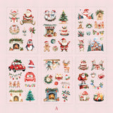 Snowy Night Christmas Stickers
