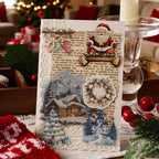 Schneenacht Weihnachtsaufkleber